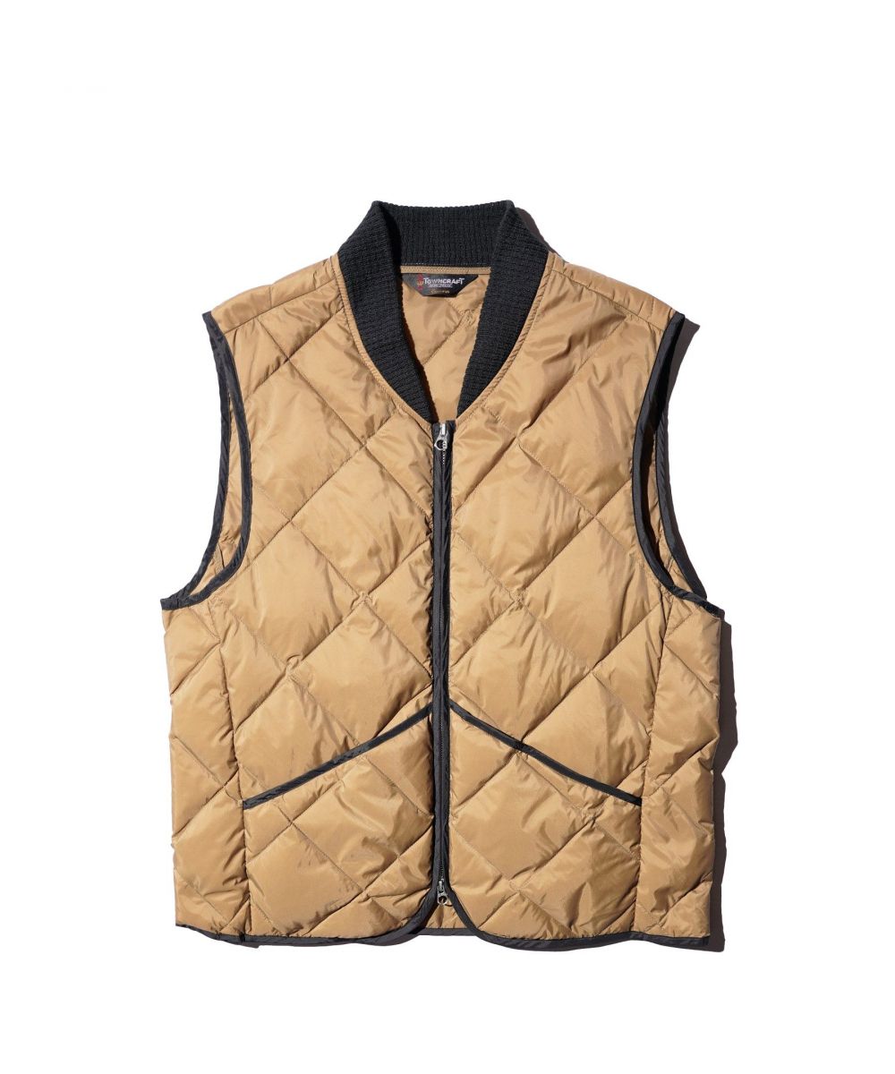 TOWNCRAFT QUILTING LIGHT DOWN VEST 新作 キルティング ライトダウン ベスト