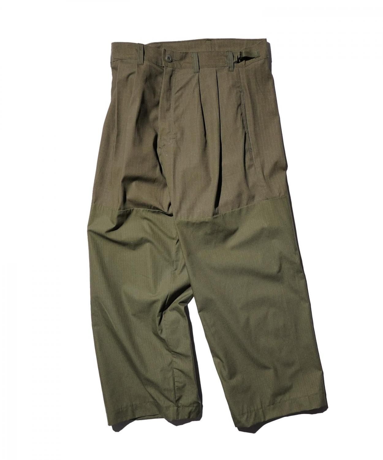THRIFTY LOOK US MADE UPCYCLE MIL TROUSER 新作 アップサイクル ミリタリートラウザー