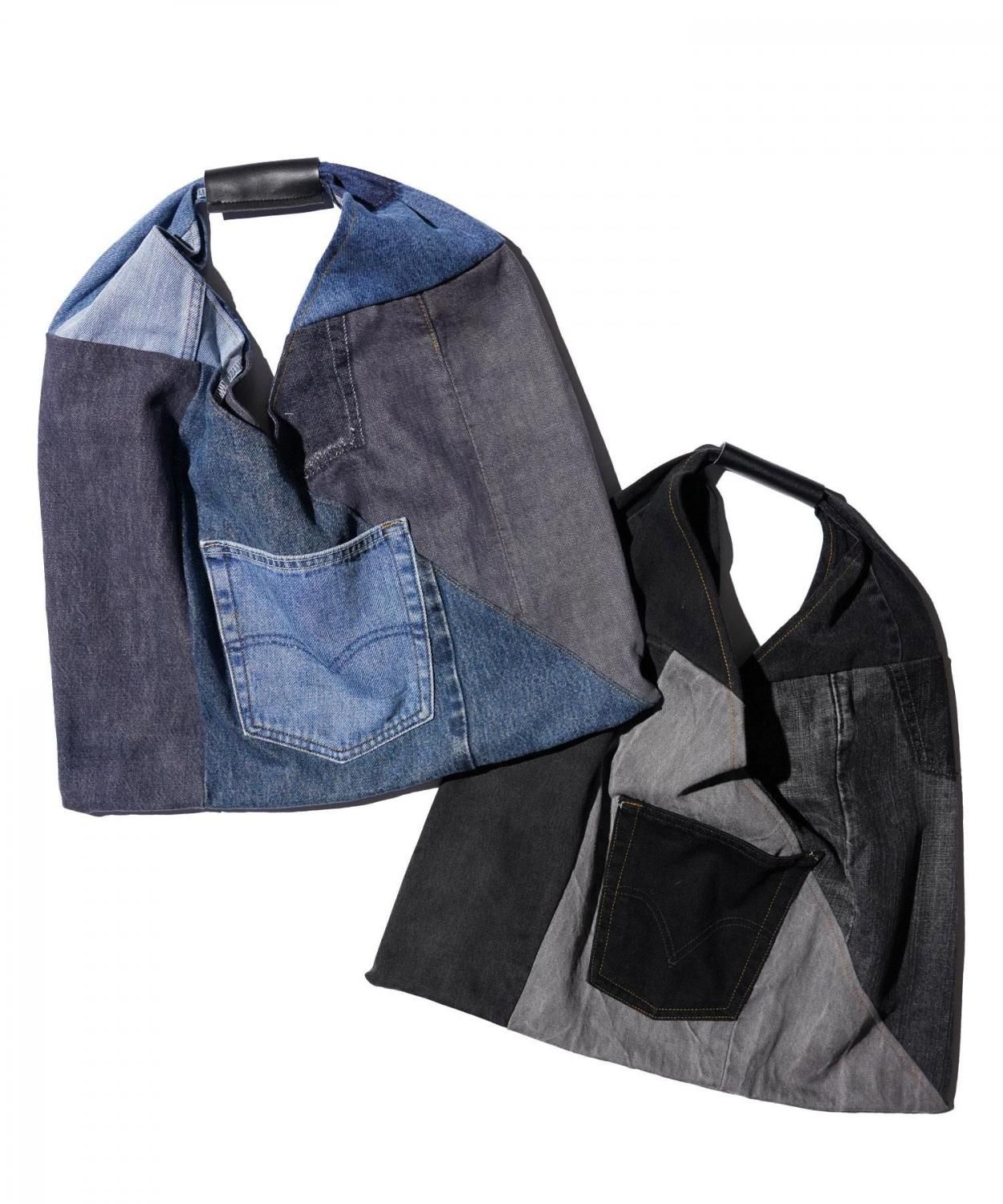 THRIFTY LOOK LEVIS TRIANGLE TOTE LARGE 新作 リーバイス デニム トライアングルトート
